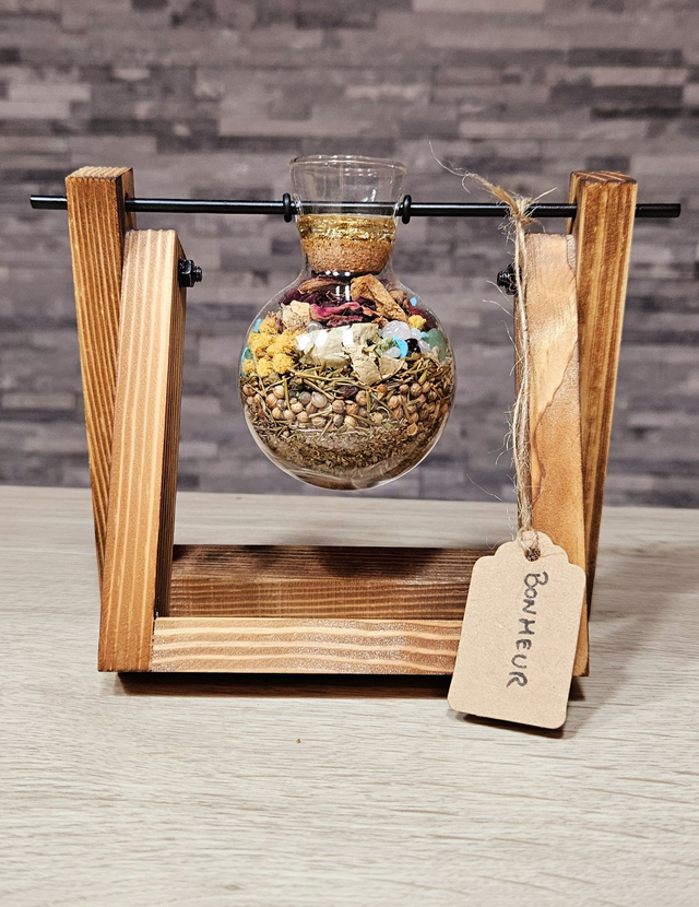 Spelljar (Amulette naturelle d’intention) "BONHEUR"