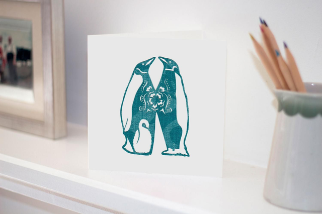 Card - Penguin Family