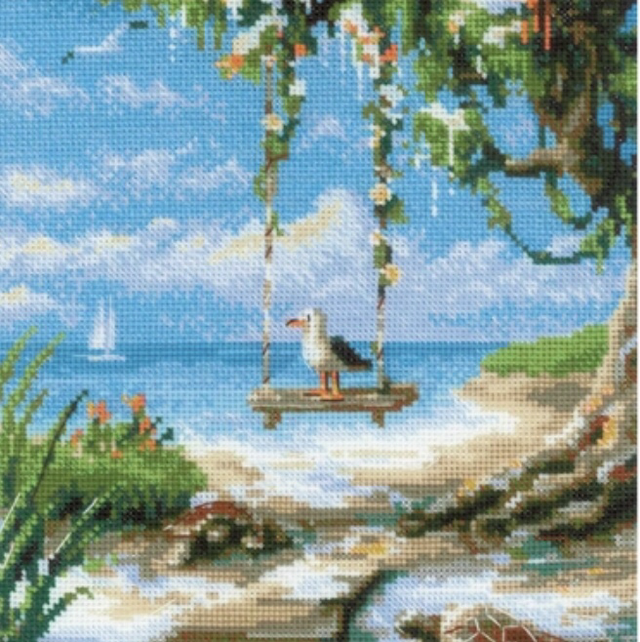 RIOLIS Beach Swing Counted Cross Stitch Kit