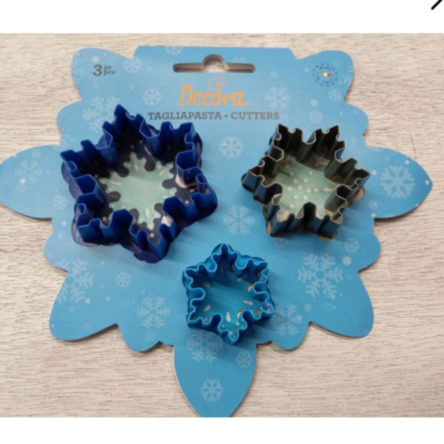 Set 3 Tagliapasta Decora Fiocco di Neve