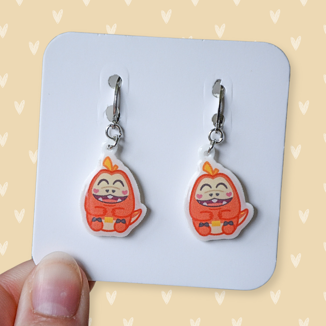 Fuecoco dangle earrings