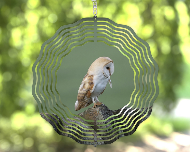 "Beautiful Barn Owl" Wind Spinner    