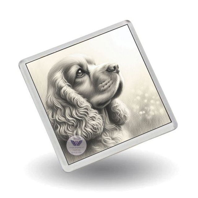 Artistic dog print Fridge Magnet (D82)