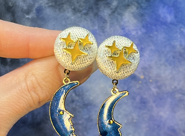 Mini Sidonie dorées lune