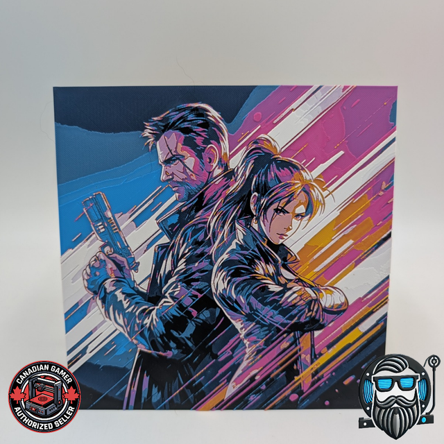 Tableau décoratif 3D Hueforge – Illustration graphique – Impression 3D PLA 200 x 200 mm