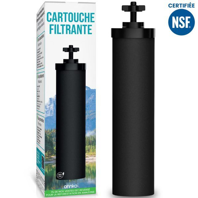 Cartouche Filtrante Charbon Actif Gravity | Compatible Berkey | Orinko