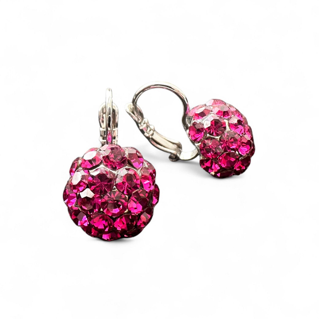 Ohrhänger POWERBALL Fuchsia, Pink