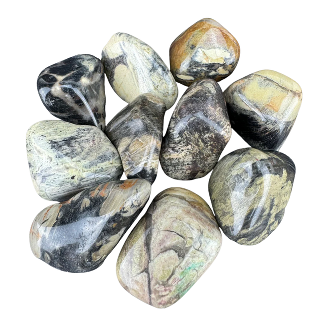 Silverleaf Jasper Tumbled Stones