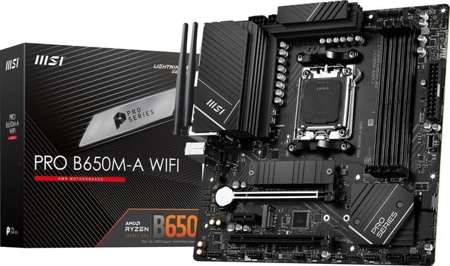 02.2.0043 – Scheda Madre MSI PRO B650M‑A WIFI AM5 – Micro‑ATX business per Ryzen 7000