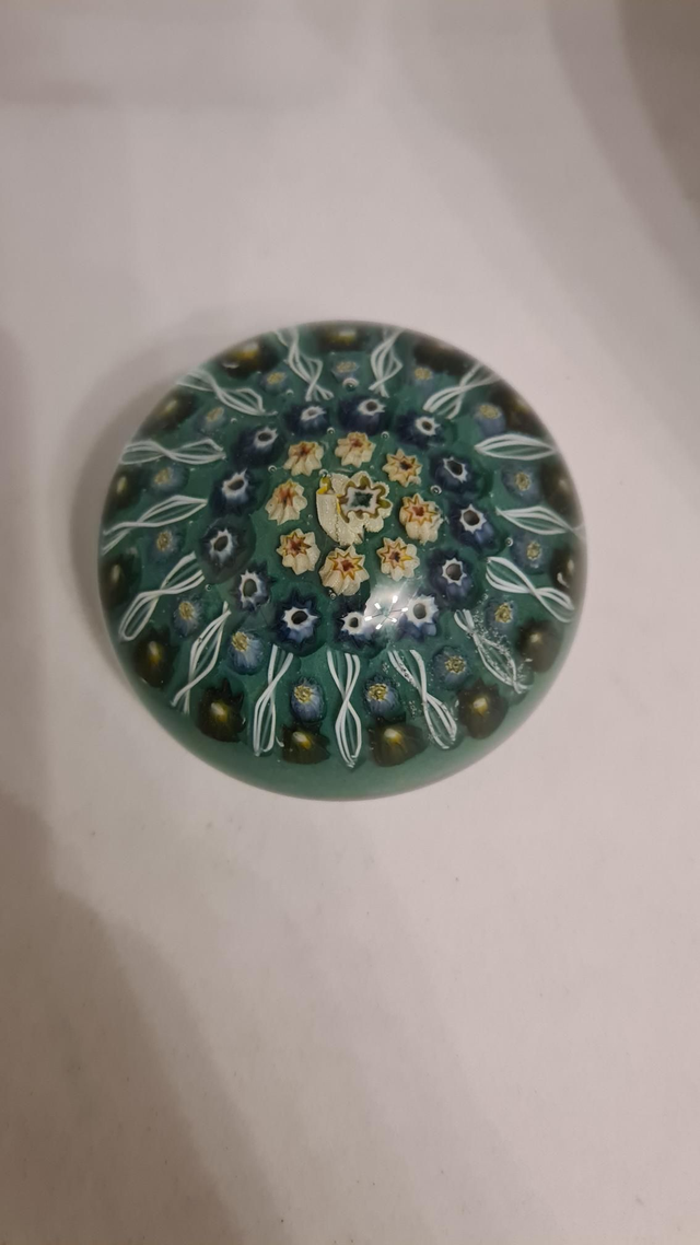 Vasart glass paperweight 