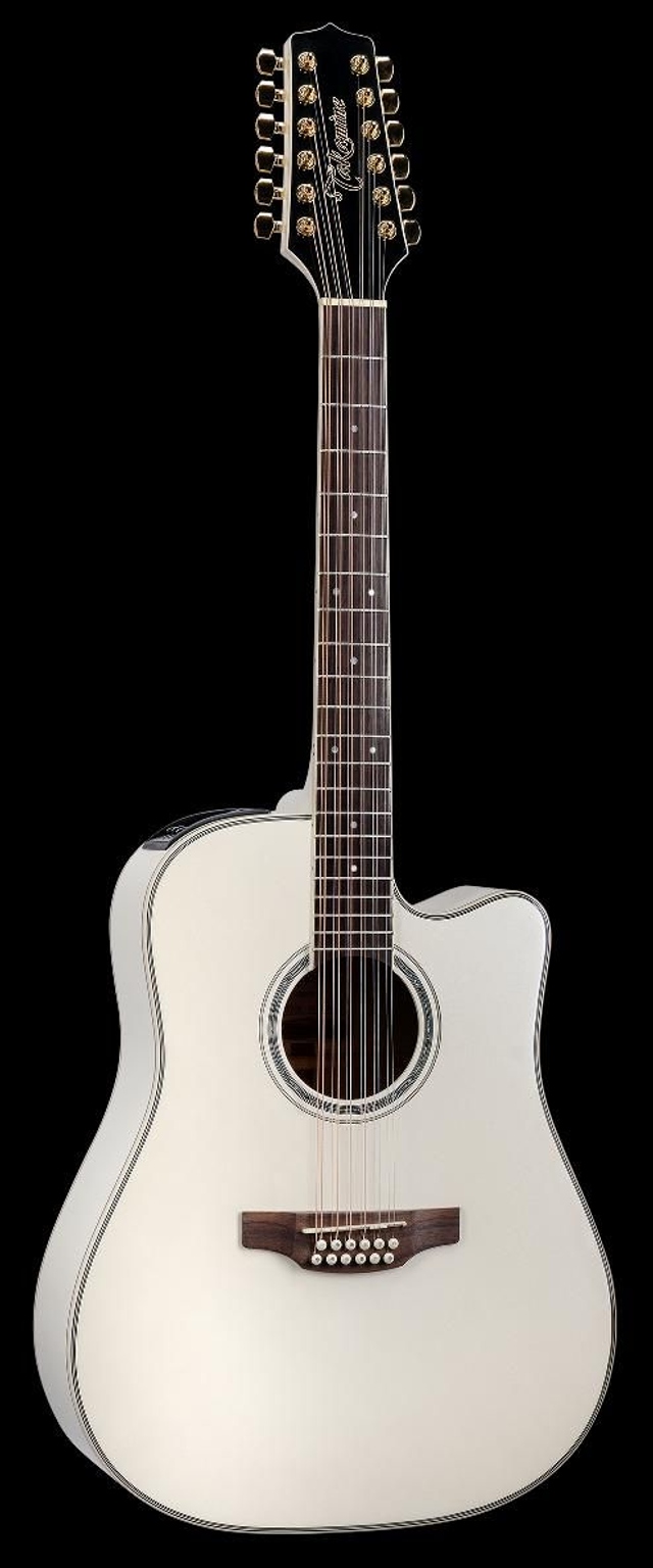 Takamine GD37CE-12 PW 12 cuerdas - Blanco perla