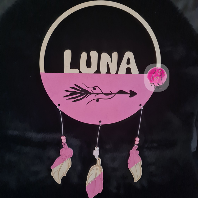 Décoration de porte ou de mur thème Attrape-Rêves plume - Parfait pour les chambre d'enfants