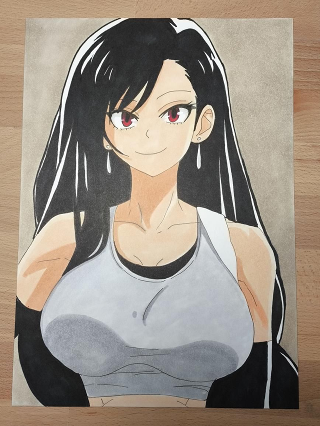 Markers Tifa "Final fantasy" A4