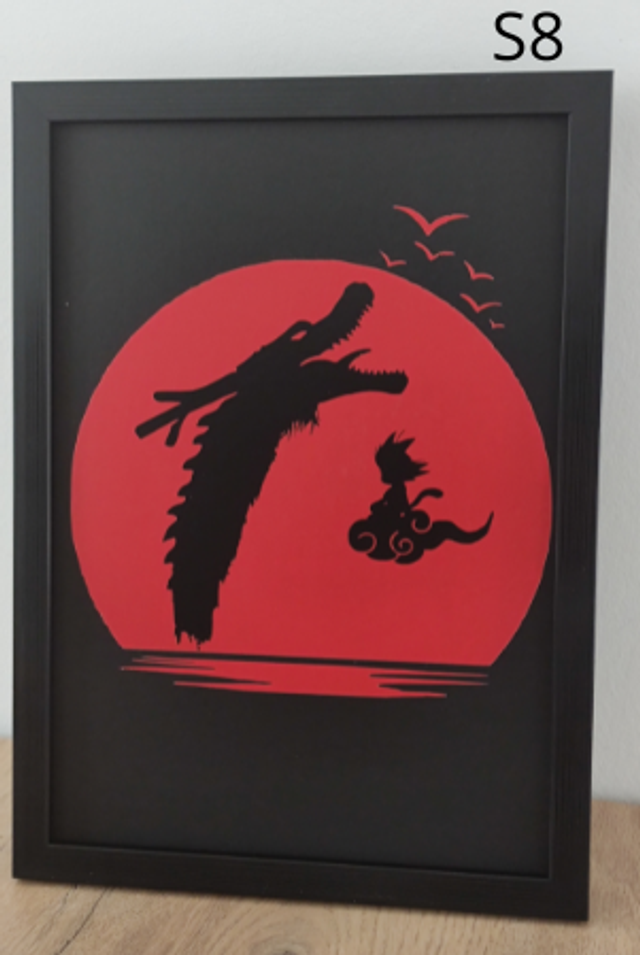 Cadres inspirés de Dragon Ball Soleil Rouge 2