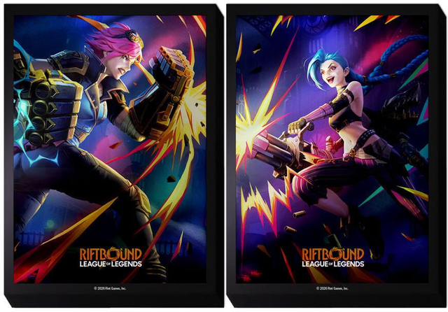 Riot Games Riftbound: Vendetta Art Sleeves — Vi Vs Jinx