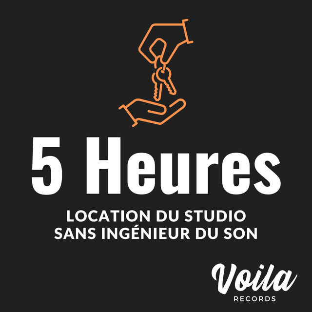 Location studio sans ingénieur du son - 5h