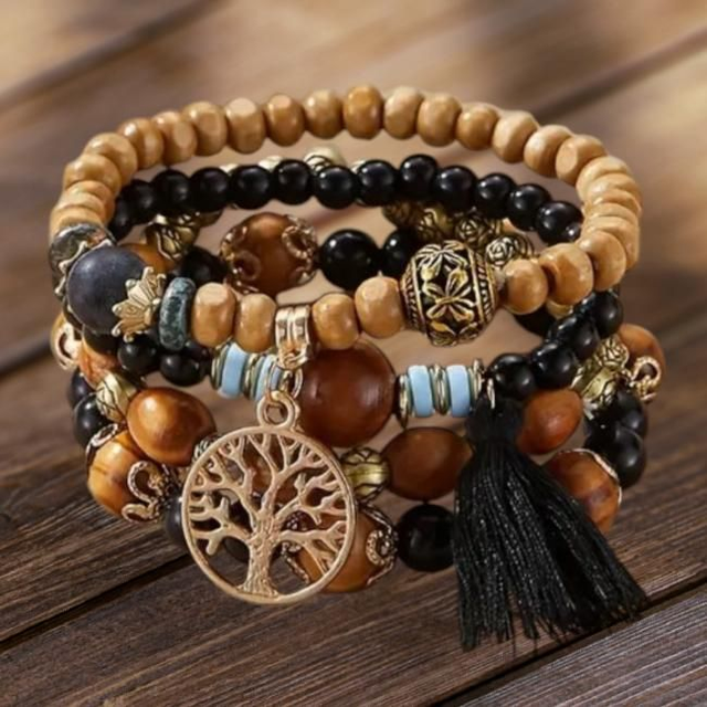 Bracelet &quot;Terre&quot; bohème 