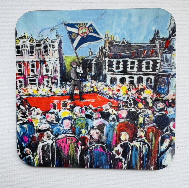 Coaster- Selkirk Standard Bearer- Casting the Colours