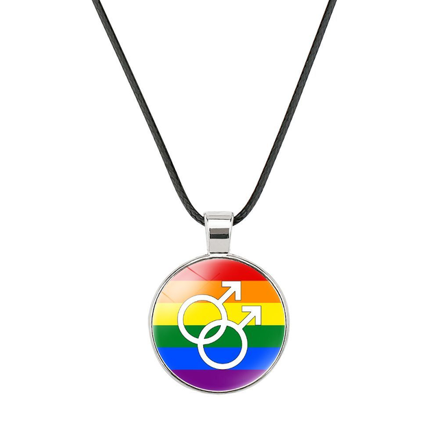 Pride Necklace with Man Symbols