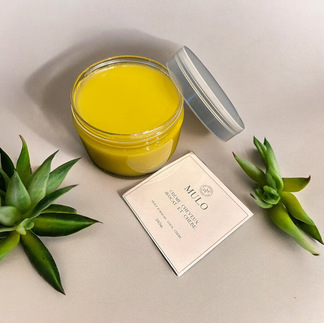 Crème pour cheveux avocat/chebe 