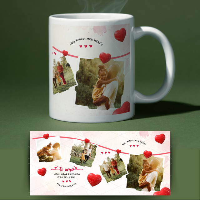 Caneca dia dos namorados - Meu lugar favorito é ao seu lado