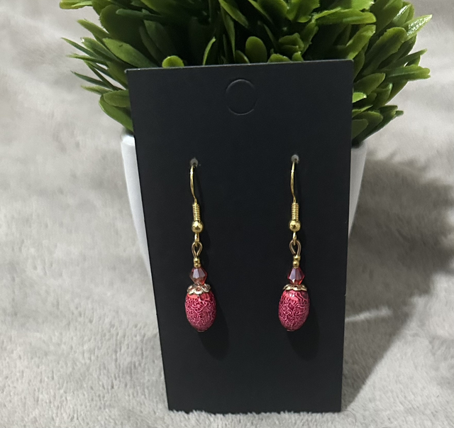 Rose Pink Dangling Earrings - RPD01