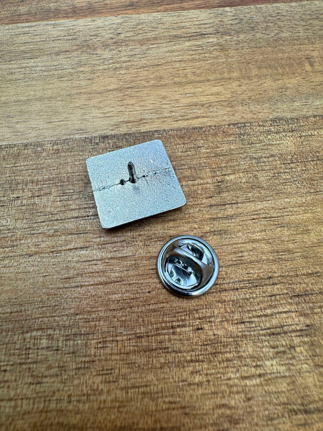 Custom Lodge Lapel Pin - Black Square