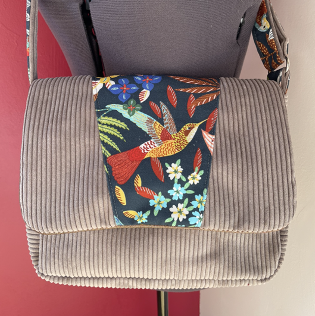 Sac à rabat Anaïs / Modèle taupe 