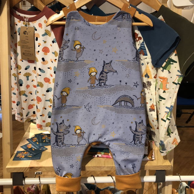 Salopette évolutive et réversible « Histoire de Loup »