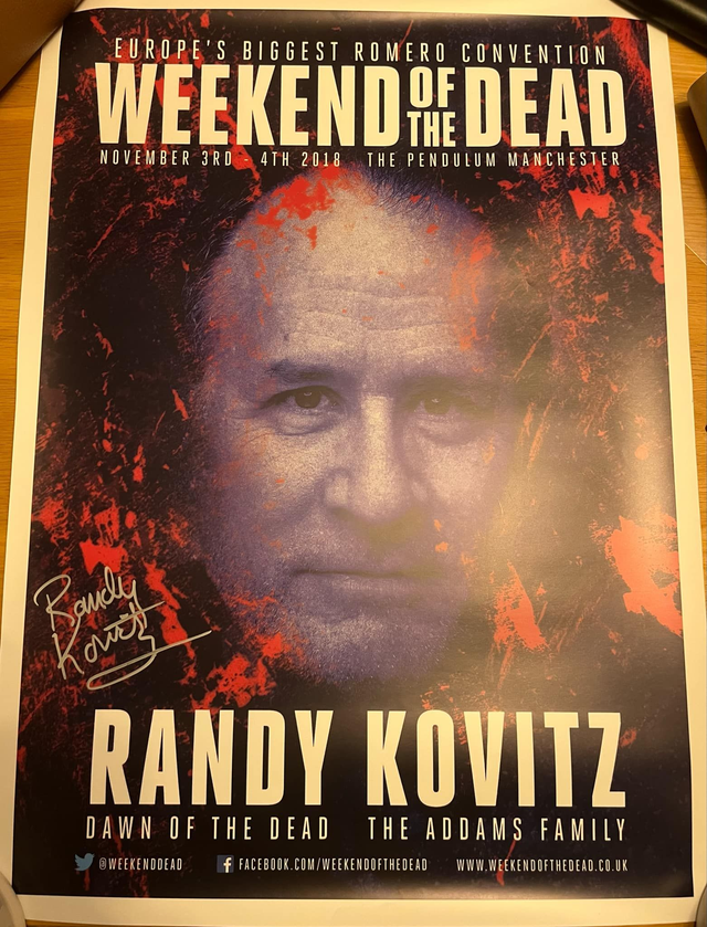 2018 Signed Guest Poster - Randy Kovitz 