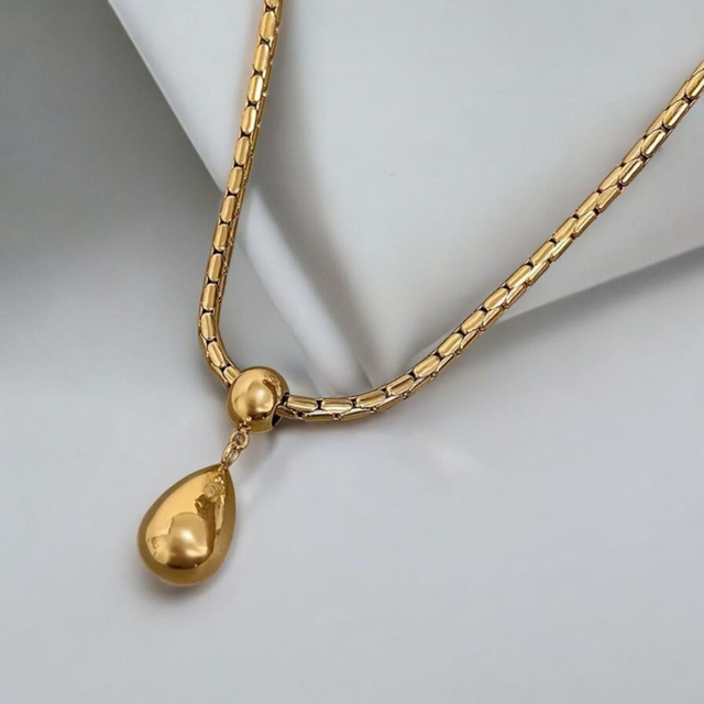 Anti-tarnishing 18K Yellow Gold Plated Necklace 