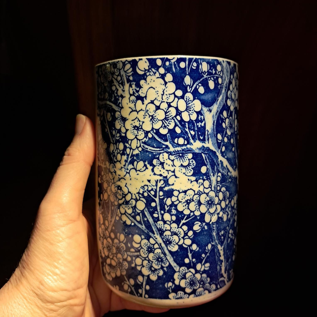 Vase cerisier bleu