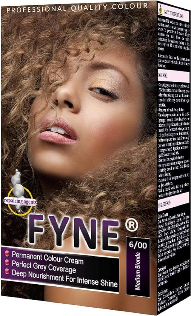 FYNE Permanent Hair Dye for Women-(Medium Blonde 6/00)