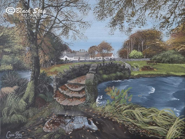 Oughterard Co. Galway Bridge PRINT on canvas (3)