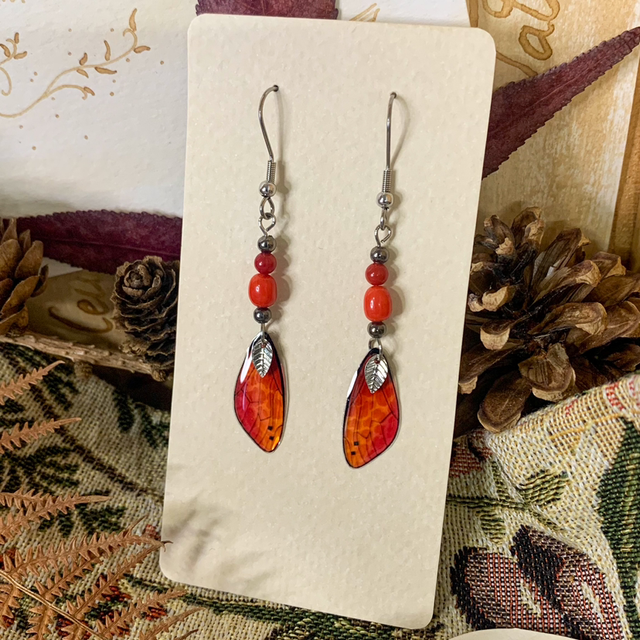 Boucles d'oreilles Fée Pierfine - Corail
