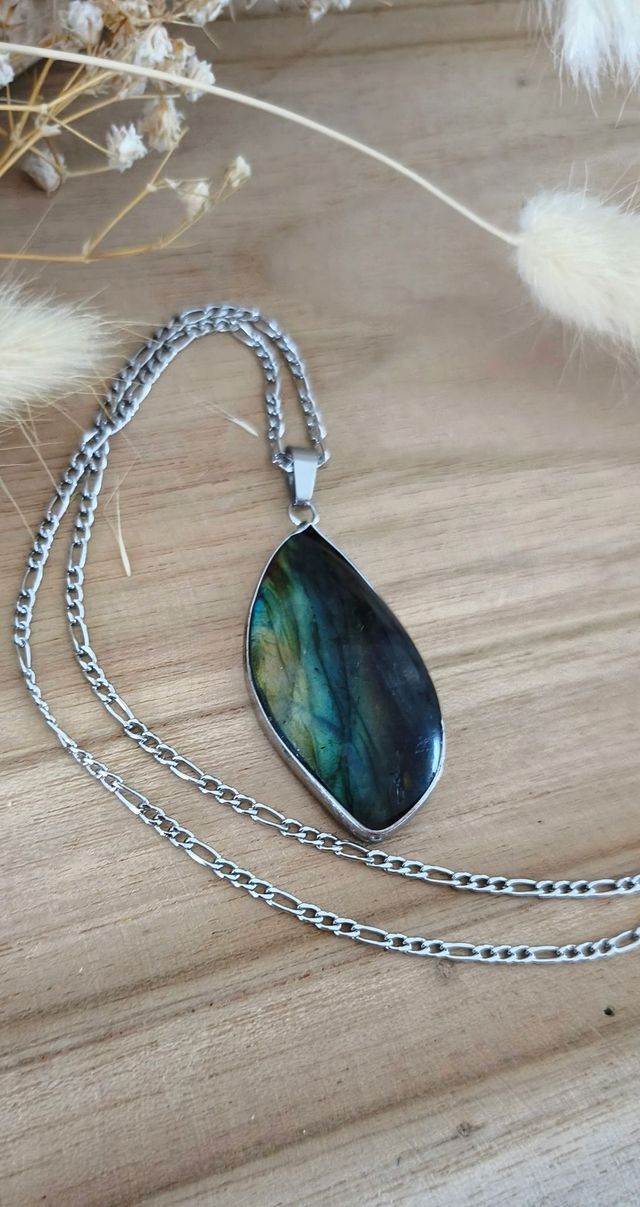 Pendentif Homme Labradorite N°3