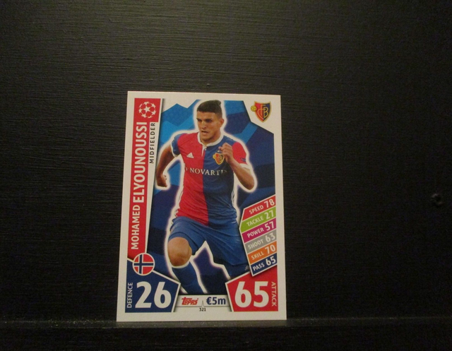 Mohamed Elyounoussi - UEFA Champions League Match Attax 2017/18 Original Trading Card #321