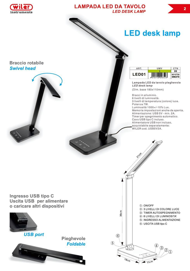 Lampada LED , modern design