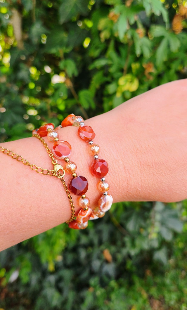 A Bracelet "Soléa" Cornaline