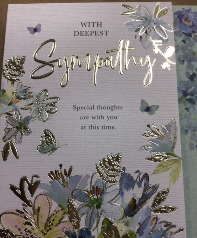 Sympathy - Special thoughts are with you at this time. WW