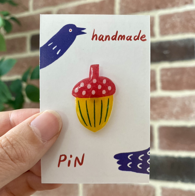 Handmade Acorn Pin