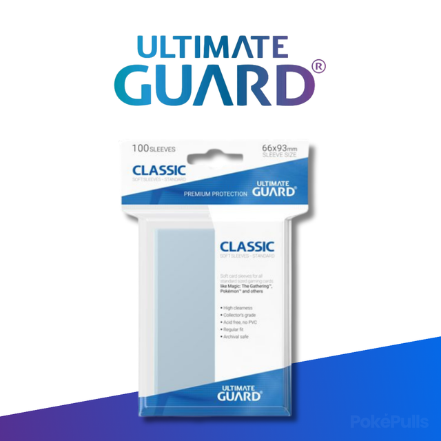 Ultimate Guard Classic Soft Sleeves Standard Size Transparent (100)