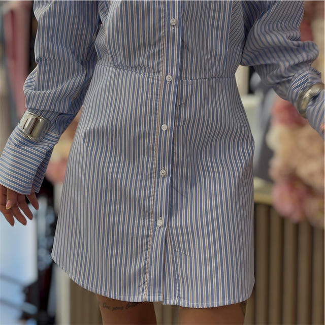 Lumina Abito Camicia a Righe