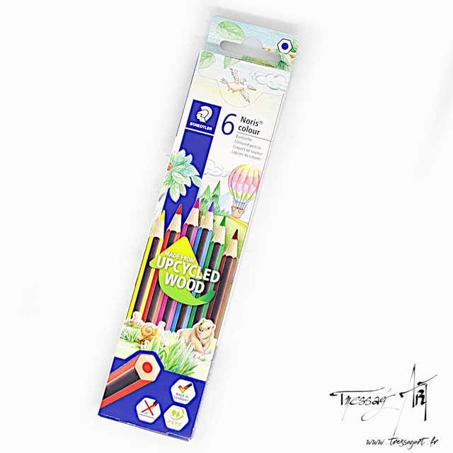 STAEDTLER - CRAYONS COULEUR PAR 6 BOIS RECYCLE - ST009