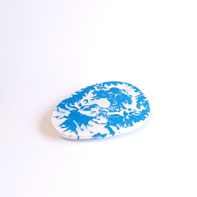 Dessous de plat bleu