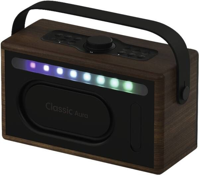 Portabler Lautsprecher Classic Aura EU/UK/AU Coffee Brown