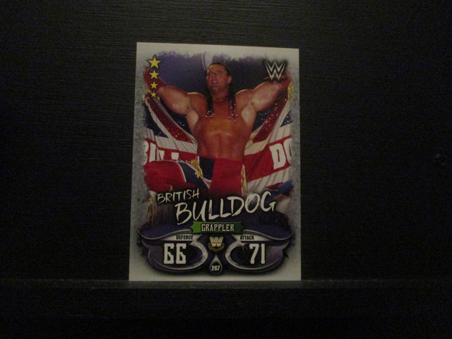 British Bulldog - W Legends Slam Attax Live Original Trading Card #267