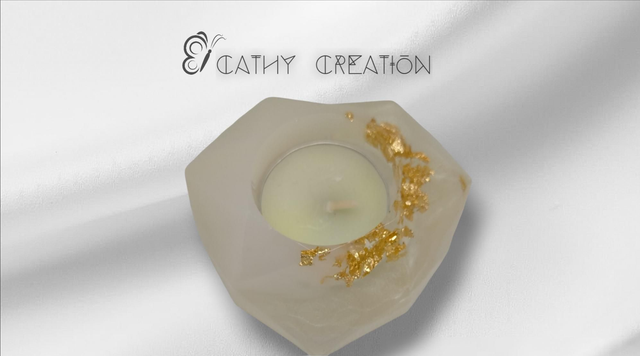 Petit bougeoir coeur 