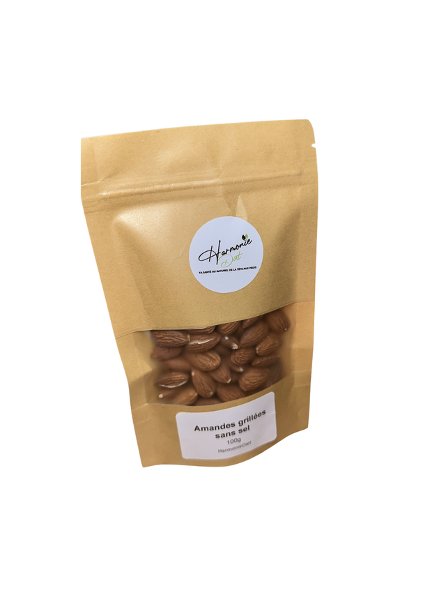 Amandes grillées à perfection  sans sel  de qualité supérieure