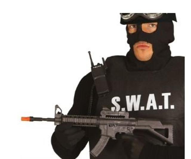 CARNEVALE , SWAT MITRAGLIETTA D'ASSALTO CON SUONO 
